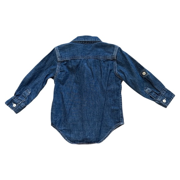 GAP toddler boys denim button down shirt 2T - Picture 4 of 5